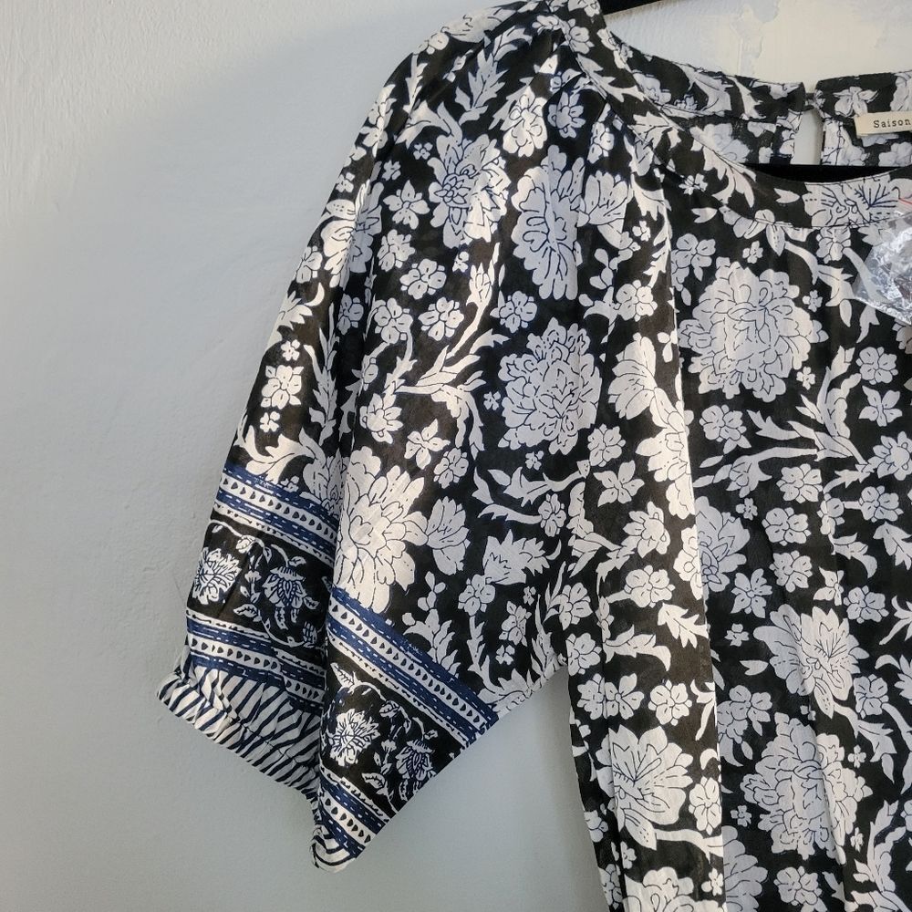 NWT Anthropologie Becca Puff-Sleeved Blouse | XS - Picture 4 of 7